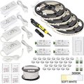 Task Lighting 65 Ft., 225 Lumens/Ft. 12 V, Quattro Wireless Controller, 4 Zone 4 Area, Sgl-Wht, Soft. Wht 3000K L-VK4Z4A-65-30